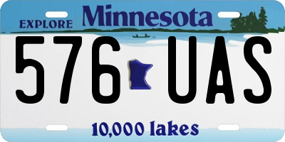 MN license plate 576UAS