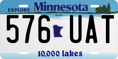 MN license plate 576UAT