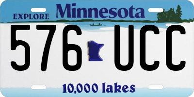 MN license plate 576UCC