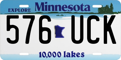 MN license plate 576UCK