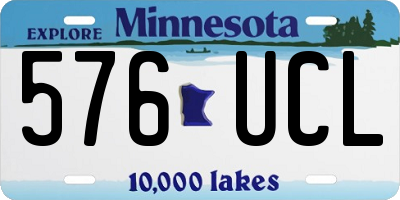 MN license plate 576UCL