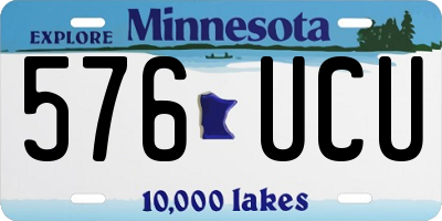 MN license plate 576UCU