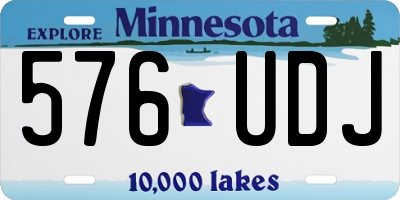 MN license plate 576UDJ