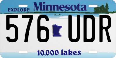 MN license plate 576UDR