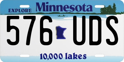 MN license plate 576UDS
