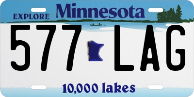 MN license plate 577LAG