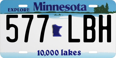 MN license plate 577LBH