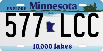 MN license plate 577LCC