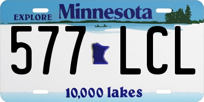 MN license plate 577LCL