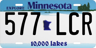 MN license plate 577LCR