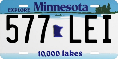 MN license plate 577LEI