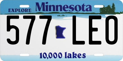 MN license plate 577LEO