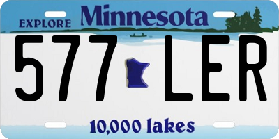 MN license plate 577LER