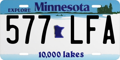 MN license plate 577LFA