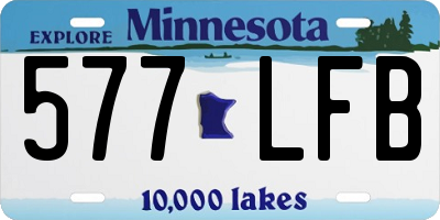 MN license plate 577LFB