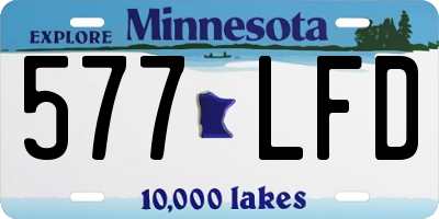 MN license plate 577LFD