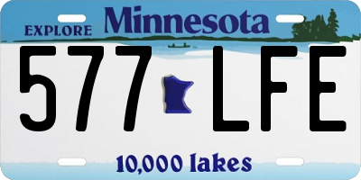 MN license plate 577LFE