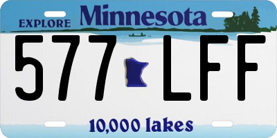 MN license plate 577LFF