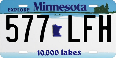 MN license plate 577LFH