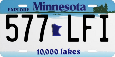 MN license plate 577LFI