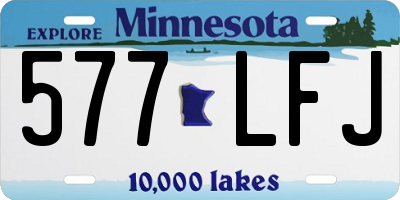 MN license plate 577LFJ