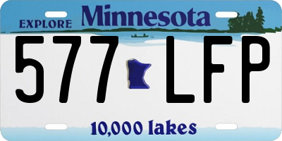 MN license plate 577LFP