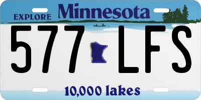 MN license plate 577LFS