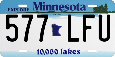 MN license plate 577LFU