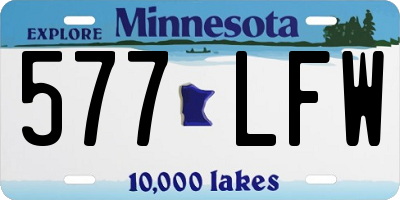 MN license plate 577LFW