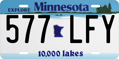 MN license plate 577LFY