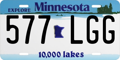 MN license plate 577LGG