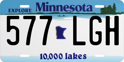MN license plate 577LGH
