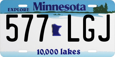 MN license plate 577LGJ