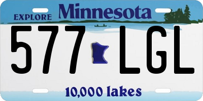 MN license plate 577LGL