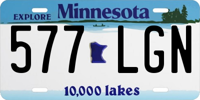 MN license plate 577LGN