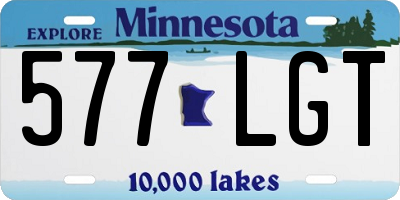 MN license plate 577LGT