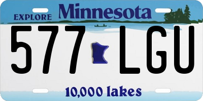 MN license plate 577LGU