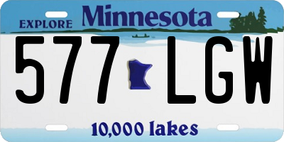 MN license plate 577LGW