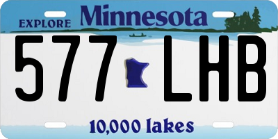 MN license plate 577LHB