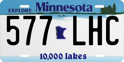 MN license plate 577LHC
