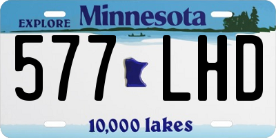 MN license plate 577LHD