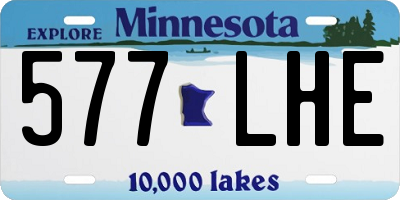 MN license plate 577LHE