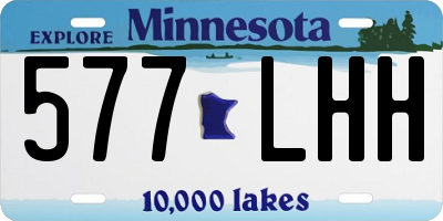MN license plate 577LHH