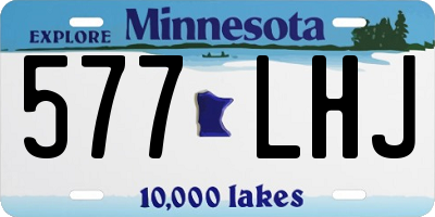 MN license plate 577LHJ
