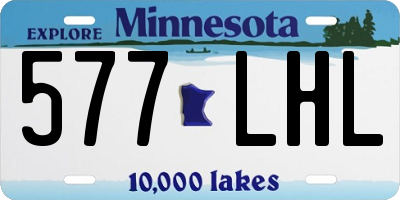 MN license plate 577LHL