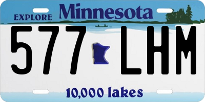 MN license plate 577LHM