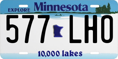 MN license plate 577LHO