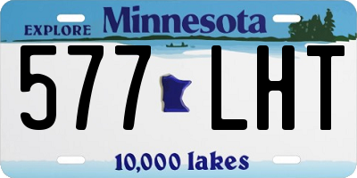 MN license plate 577LHT