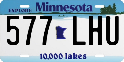 MN license plate 577LHU
