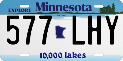 MN license plate 577LHY